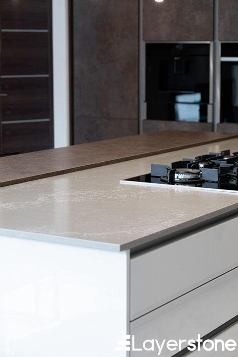 Caesarstone Tuscan Dawn Kitchen Island